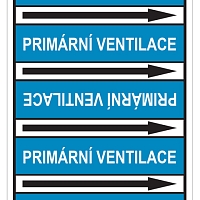 Značení potrubí, primární ventilace